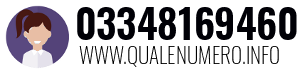Numero di telefono 03348169460 03348169460