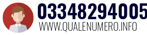 Numero di telefono 03348294005 03348294005