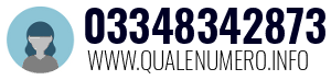 Numero di telefono 03348342873 03348342873