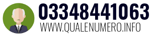 Numero di telefono 03348441063 03348441063