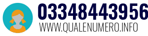 Numero di telefono 03348443956 03348443956