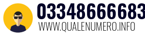 Numero di telefono 03348666683 03348666683