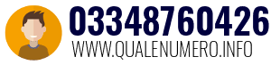 Numero di telefono 03348760426 03348760426