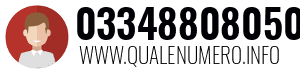 Numero di telefono 03348808050 03348808050
