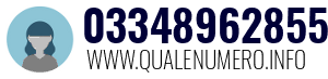 Numero di telefono 03348962855 03348962855