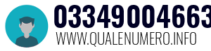 Numero di telefono 03349004663 03349004663
