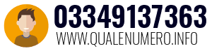 Numero di telefono 03349137363 03349137363