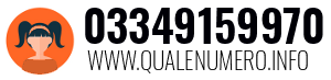 Numero di telefono 03349159970 03349159970