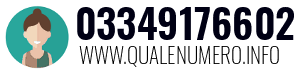Numero di telefono 03349176602 03349176602