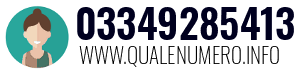 Numero di telefono 03349285413 03349285413