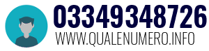 Numero di telefono 03349348726 03349348726