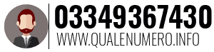Numero di telefono 03349367430 03349367430