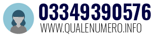 Numero di telefono 03349390576 03349390576