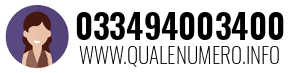 Numero di telefono 033494003400 033494003400
