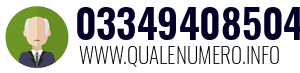 Numero di telefono 03349408504 03349408504