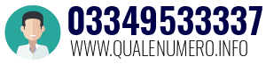Numero di telefono 03349533337 03349533337