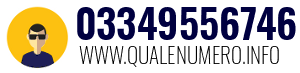 Numero di telefono 03349556746 03349556746