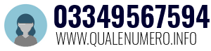 Numero di telefono 03349567594 03349567594