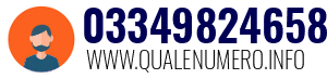 Numero di telefono 03349824658 03349824658