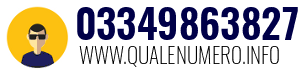 Numero di telefono 03349863827 03349863827