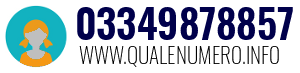 Numero di telefono 03349878857 03349878857