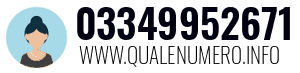 Numero di telefono 03349952671 03349952671