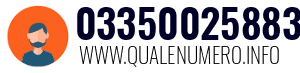 Numero di telefono 03350025883 03350025883