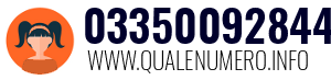 Numero di telefono 03350092844 03350092844