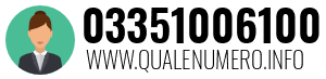 Numero di telefono 03351006100 03351006100