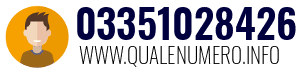 Numero di telefono 03351028426 03351028426