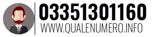 Numero di telefono 03351301160 03351301160