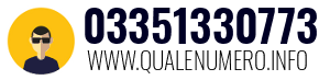 Numero di telefono 03351330773 03351330773