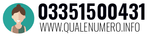 Numero di telefono 03351500431 03351500431