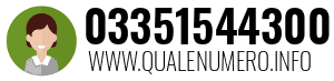 Numero di telefono 03351544300 03351544300