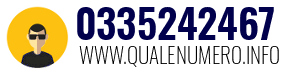 Numero di telefono 0335242467 0335242467
