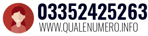 Numero di telefono 03352425263 03352425263