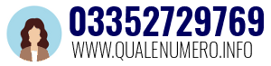 Numero di telefono 03352729769 03352729769