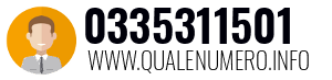 Numero di telefono 0335311501 0335311501