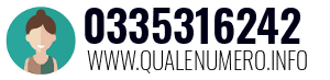 Numero di telefono 0335316242 0335316242