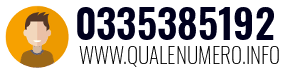 Numero di telefono 0335385192 0335385192