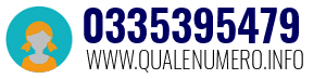 Numero di telefono 0335395479 0335395479