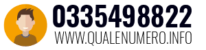 Numero di telefono 0335498822 0335498822