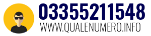 Numero di telefono 03355211548 03355211548