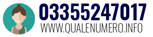 Numero di telefono 03355247017 03355247017