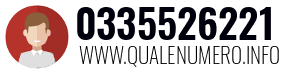 Numero di telefono 0335526221 0335526221