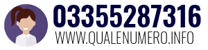 Numero di telefono 03355287316 03355287316