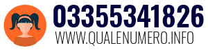 Numero di telefono 03355341826 03355341826