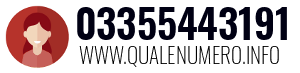 Numero di telefono 03355443191 03355443191