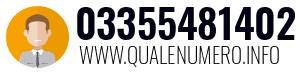 Numero di telefono 03355481402 03355481402