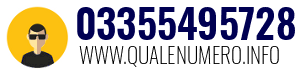 Numero di telefono 03355495728 03355495728